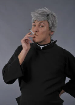 Deluxe Priest Father Ted Dog Collar Fancy Dress Kit