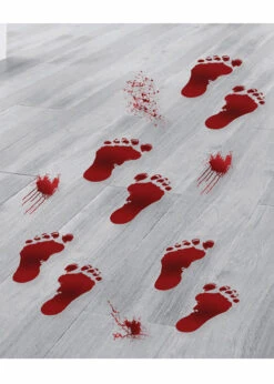 Halloween Blood Splatter Footprint Floor Stickers