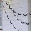 Halloween Black Bat Garland Bunting