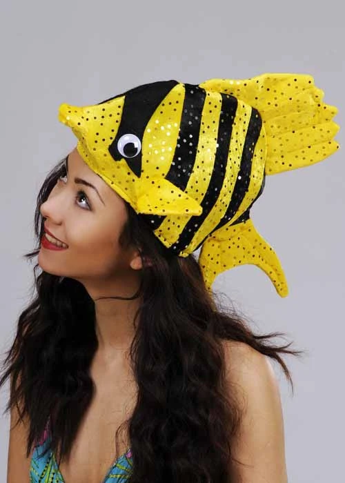 Funny Tropical Fish Hat Assorted Colour 3 Funny Tropical Fish Hat Assorted Colour