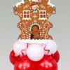 Inflated Christmas Gingerbread House Mini Balloon Centrepiece 1 Inflated Christmas Gingerbread House Mini Balloon Centrepiece -Halloween Fans Shop gingerbread house balloon centrepiece 424296