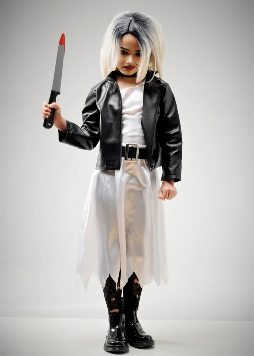 Kids Bride Of Chucky Style Girls Halloween Costume 5 Kids Bride Of Chucky Style Girls Halloween Costume - Image 3