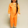 Kids Hannibal Style Orange Prisoner Girl Costume 1 Kids Hannibal Style Orange Prisoner Girl Costume -Halloween Fans Shop girls hannibal costume