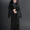 Childrens Size Halloween Morticia Style Costume 1 Childrens Size Halloween Morticia Style Costume -Halloween Fans Shop girls morticia halloween costume