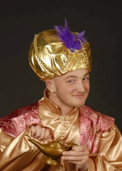 Arabian Gold Turban Genie Hat