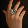 Halloween Gothic Bride Jewel Ring 1 Halloween Gothic Bride Jewel Ring -Halloween Fans Shop gothic bride jewel ring