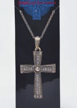 Halloween Gothic Jewelled Cross Necklace -Halloween Fans Shop gothic jewel cross necklace 01