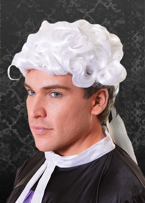 Mens Halloween Gothic White Prince Wig 3 Mens Halloween Gothic White Prince Wig