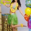 Womens Short Green Hula Grass Skirt 1 Womens Short Green Hula Grass Skirt -Halloween Fans Shop green hula grass skirt 52395