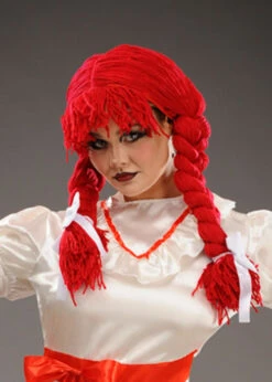 Halloween Annabelle Style Red Rag Doll Wig 8 Halloween Annabelle Style Red Rag Doll Wig -Halloween Fans Shop halloween red rag doll wig 42233 02