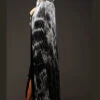 Deluxe Halloween Gothic Decayed Tie Dye Black Cape