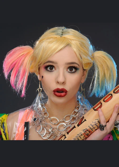 Womens Birds Of Prey Harley Quinn Wig 4 Womens Birds Of Prey Harley Quinn Wig - Image 2