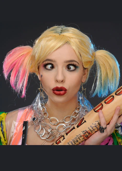 Womens Birds Of Prey Harley Quinn Wig 5 Womens Birds Of Prey Harley Quinn Wig - Image 3