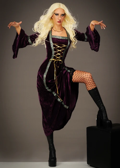 Womens Hocus Pocus Sarah Purple Witch Costume 3 Womens Hocus Pocus Sarah Purple Witch Costume