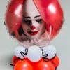 Inflated Scary Clown Halloween Balloon Centrepiece -Halloween Fans Shop horror clown halloween balloon centrepiece