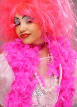 Pantomime Dame Bright Pink Feather Boa