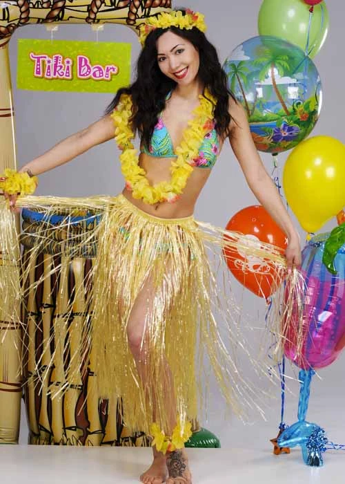 Hawaiian Straw Hula Skirt 3 Hawaiian Straw Hula Skirt