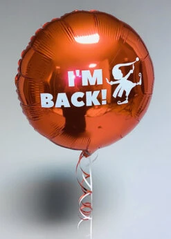 Inflated Elf On The Shelf I'm Back Helium Balloon On Weight