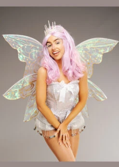Gorgeous Large Gold Glitter Iridescent Fairy Wings