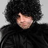 Mens Curly Black John Snow Style Wig 1 Mens Curly Black John Snow Style Wig -Halloween Fans Shop john snow wig