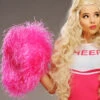 Pink Jumbo Pom Pom 1 Pink Jumbo Pom Pom -Halloween Fans Shop jumbo pink cheerleader pom pom