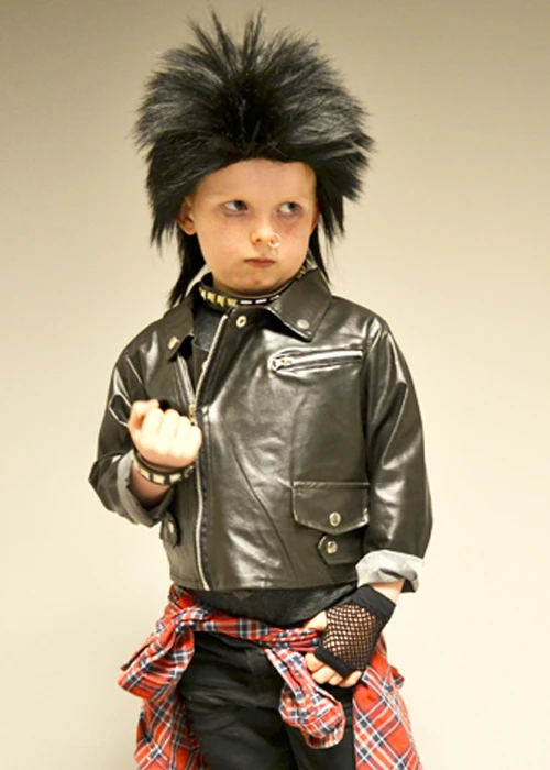 Childrens Size 1980s Black Punk Jacket 3 Childrens Size 1980s Black Punk Jacket