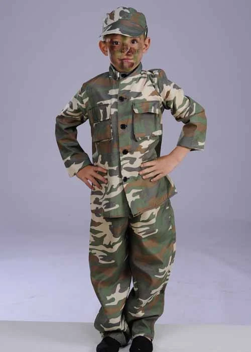 Kids Camouflage Army Boy Costume 4 Kids Camouflage Army Boy Costume - Image 2