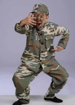 Kids Camouflage Army Boy Costume 8 Kids Camouflage Army Boy Costume -Halloween Fans Shop kids army boy costume g10006 02
