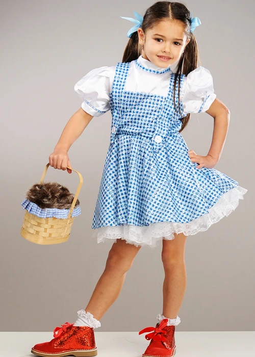 Kids Wizard Of Oz Sequin Dorothy Costume 6 Kids Wizard Of Oz Sequin Dorothy Costume - Image 4