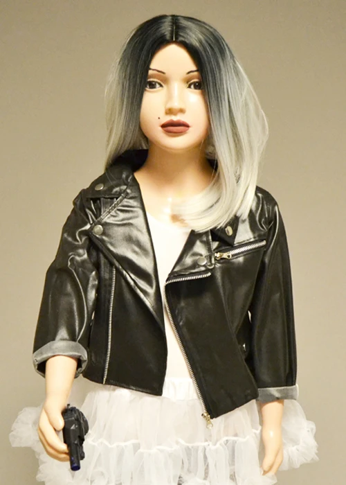 Childrens Bride Of Chucky Style Black Jacket 4 Childrens Bride Of Chucky Style Black Jacket - Image 2