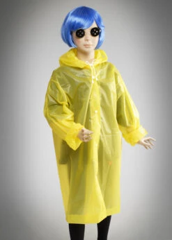 Kids Size Coraline Style Costume With Wig