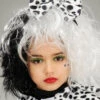 Childrens Cruella De Vil Style Dalmatian Hair Bow 2 Childrens Cruella De Vil Style Dalmatian Hair Bow -Halloween Fans Shop kids cruella dalmatian hair bow