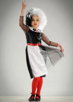 Childrens Disney Cruella De Vil Costume -Halloween Fans Shop kids cruella de vil costume 129709 02