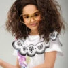 Childrens Encanto Mirabel Style Curly Wig 1 Childrens Encanto Mirabel Style Curly Wig -Halloween Fans Shop kids encanto mirabel wig