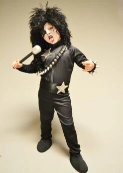 Childrens 1970s Kiss Style Glam Rock Costume 7 Childrens 1970s Kiss Style Glam Rock Costume -Halloween Fans Shop kids kiss glam rock costume 02