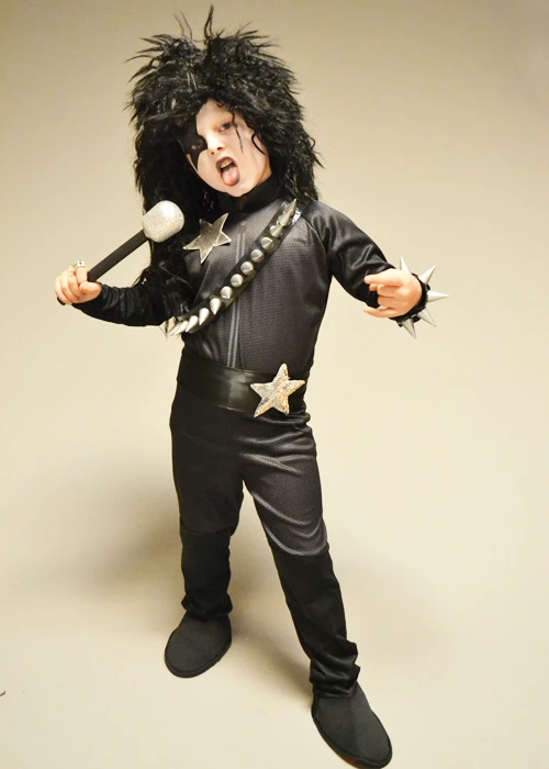 Childrens 1970s Kiss Style Glam Rock Costume 5 Childrens 1970s Kiss Style Glam Rock Costume - Image 3