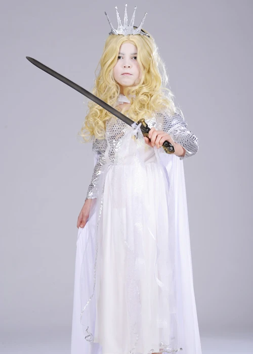 Kids The White Witch Narnia Style Costume 4 Kids The White Witch Narnia Style Costume - Image 2