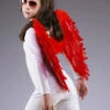 Kids Size Red Feather Angel Wings