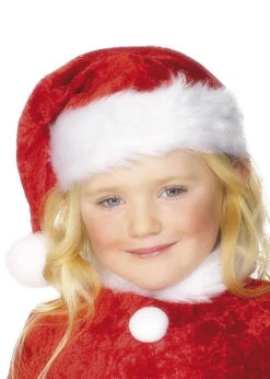 Kids Size Christmas Velvet Santa Hat