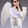 Kids Size White Feather Angel Wings -Halloween Fans Shop kids white feather wings 52798