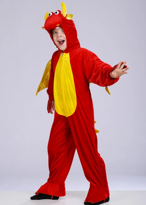Kids Size Red Dragon Fancy Dress Costume 4 Kids Size Red Dragon Fancy Dress Costume - Image 2