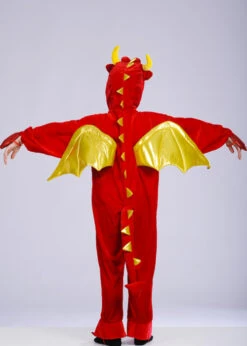 Kids Size Red Dragon Fancy Dress Costume 9 Kids Size Red Dragon Fancy Dress Costume -Halloween Fans Shop kids world book day dragon costume 02