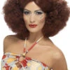 Ladies 70s Disco Auburn Afro Wig