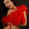 Halloween Devil Red Feather Boa 1 Halloween Devil Red Feather Boa -Halloween Fans Shop ladies red devil feather boa