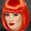 Ladies Gothic Red Partyrama Bobbed Wig