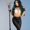 Large Dark Gothic Black Prop Mermaid Trident