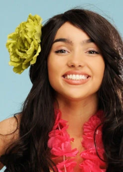 Hawaiian Flower Green Hair Clip