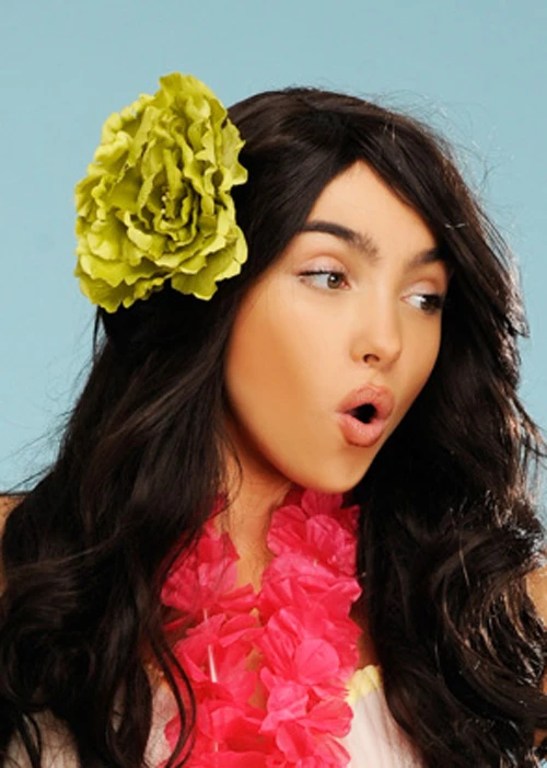 Hawaiian Flower Green Hair Clip 4 Hawaiian Flower Green Hair Clip - Image 2