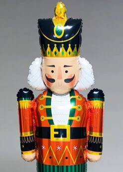 Inflated Christmas Luxe Nutcracker Balloon Stack Decoration -Halloween Fans Shop large nutcracker luxe balloon stack 02