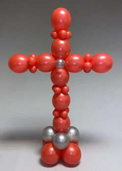 Inflated Large Red Cross Balloon Centrepiece Display